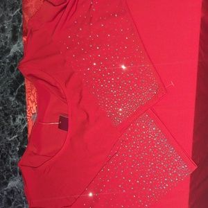 VIP ♥️ Knit by Avenue Bling Sleeves Knit Top 26/28